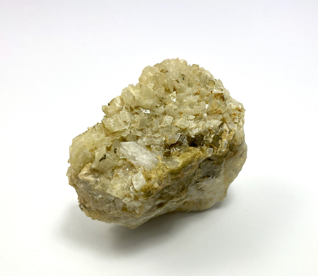 Rock crystal on dolomite, Erzberg, Eisenerz, Styria, Austria