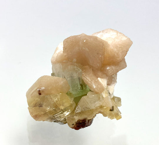 Fluorapophyllite, Stilbite, Rahuri, Maharashtra, India