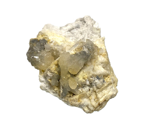 Strontianite on dolomite, Oberdorf a. d. Laming, Styria, Austria