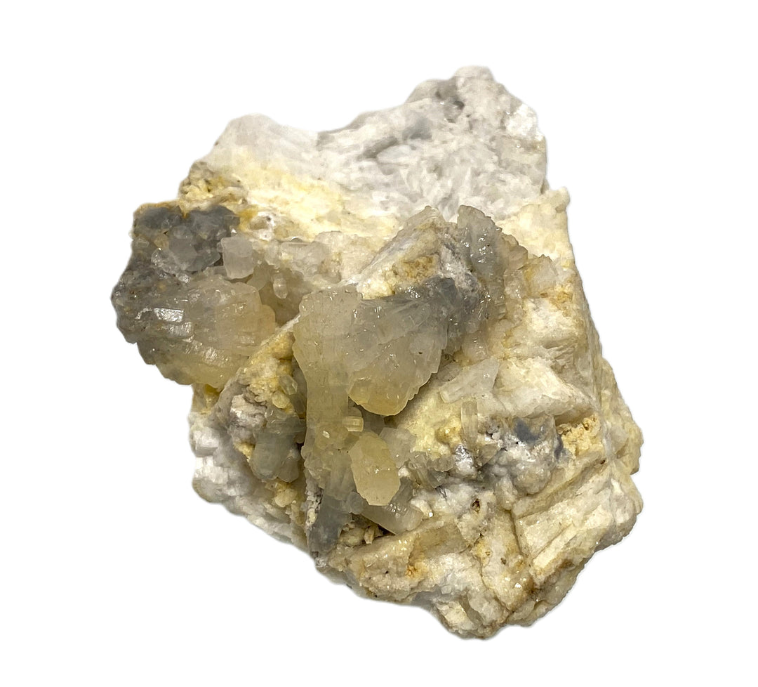 Strontianite on dolomite, Oberdorf a. d. Laming, Styria, Austria