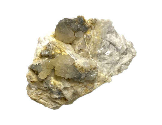 Strontianite on dolomite, Oberdorf a. d. Laming, Styria, Austria