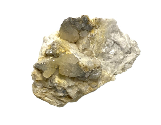 Strontianite on dolomite, Oberdorf a. d. Laming, Styria, Austria