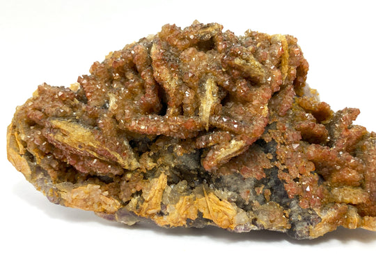 Fluorite, iron pebbles, barite, Cäcilia Pit, Wölsendorf, Bavaria, Germany