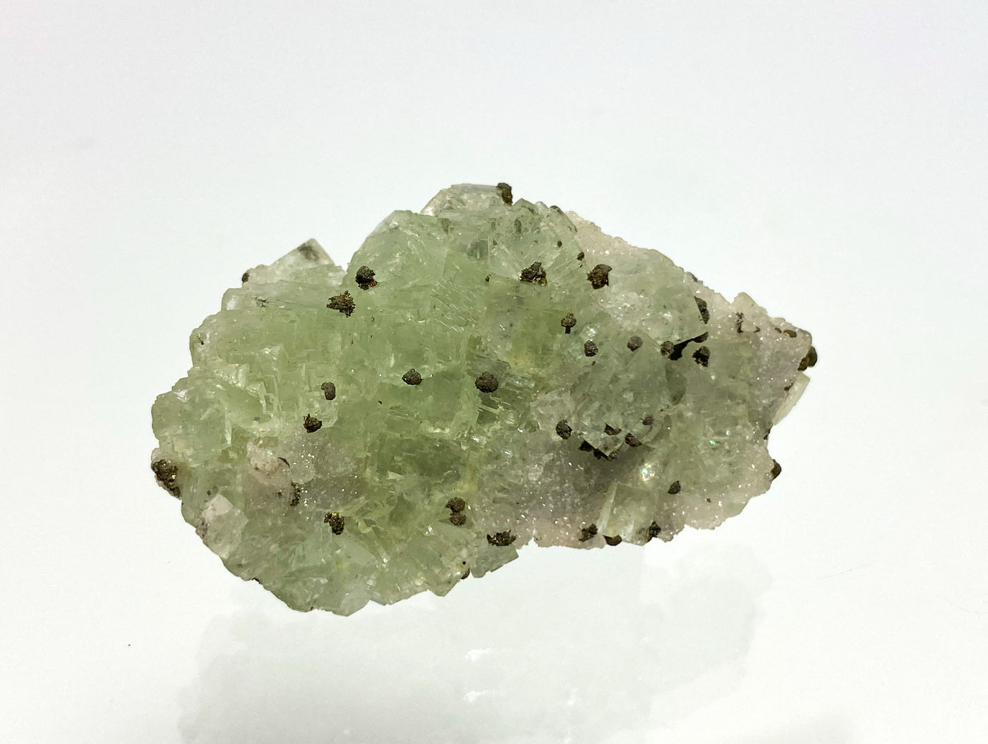 Fluorit, Pyrit, Huallanca, Ancash, Peru