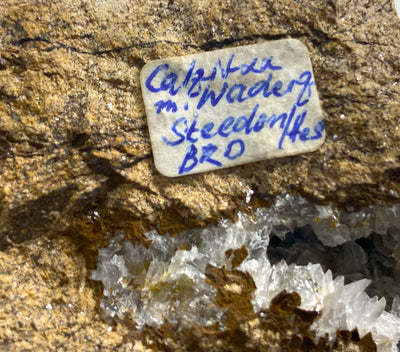 Calcit, Pyrolusit, Steeden, Hessen, Deutschland