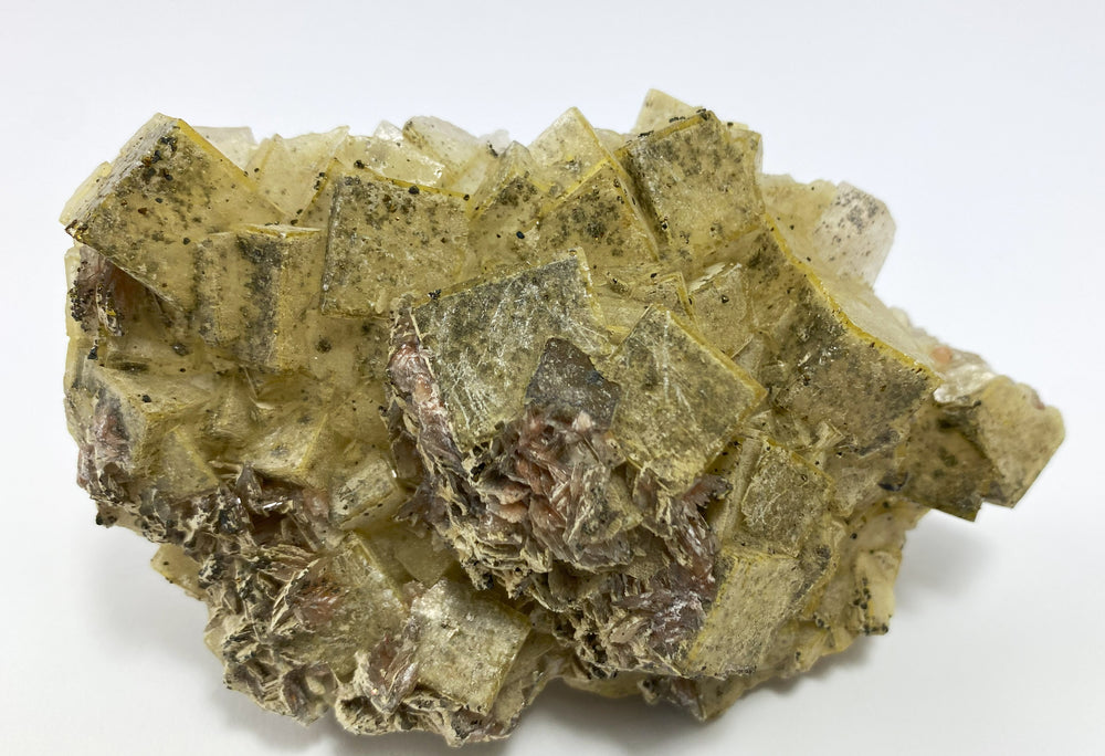 Fluorite, Barite, Pyrite, Hameda, Jorf, Morocco