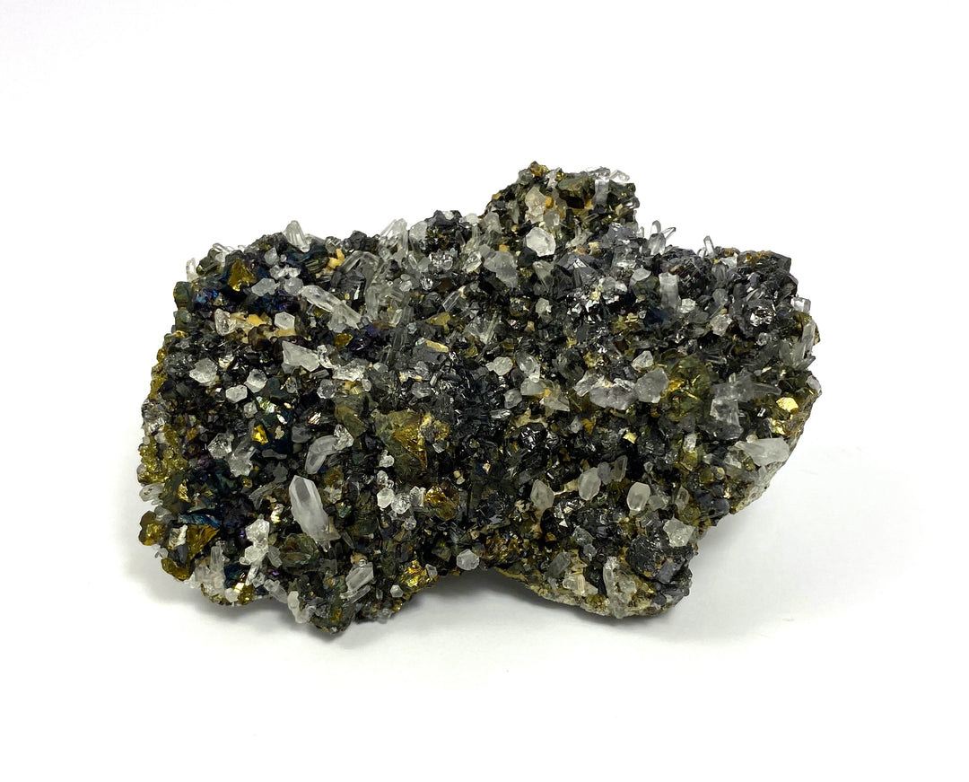 Sphalerite, Calcopyrite, Rock Crystal, Herja, Maramures, Romania