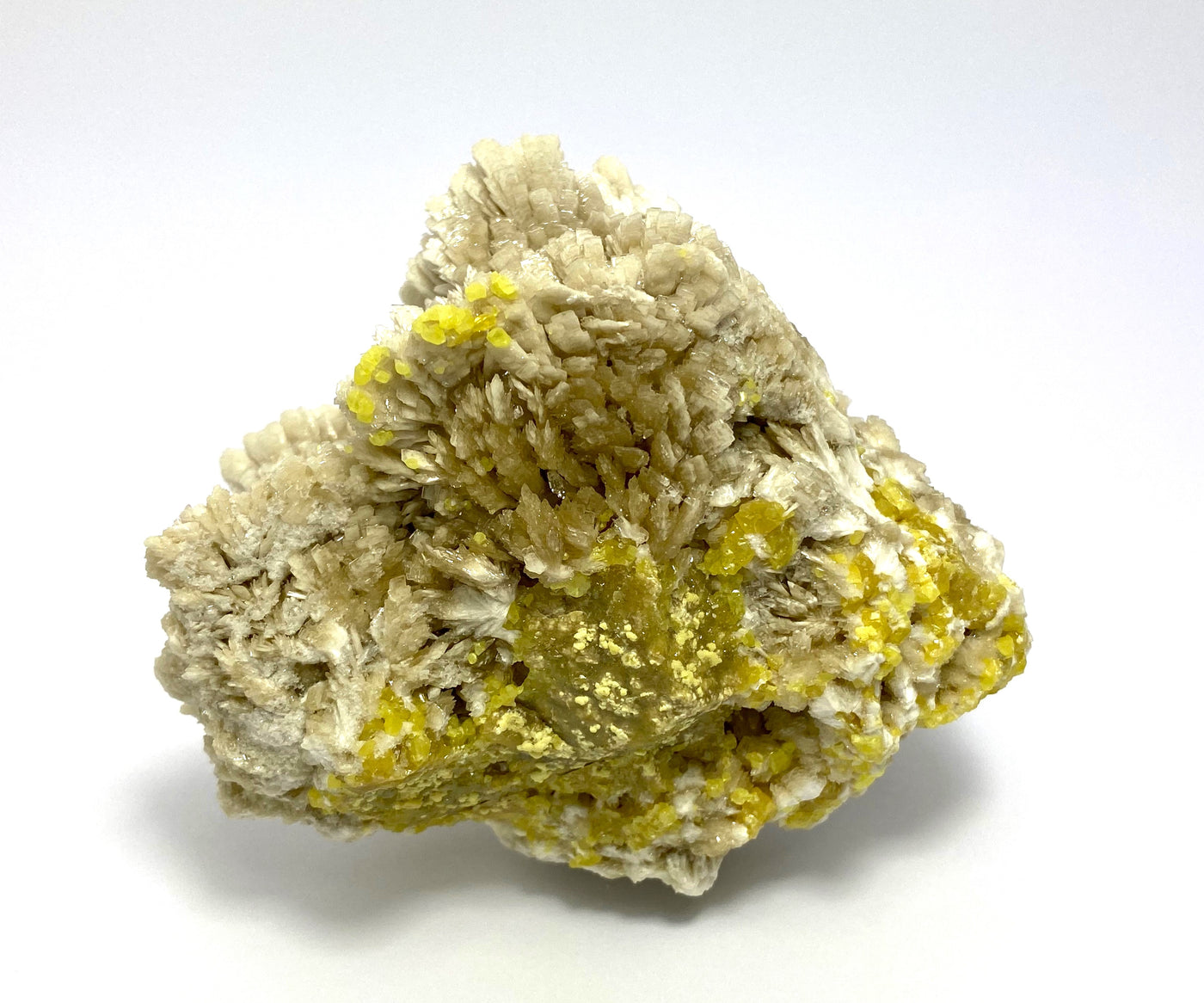 Schwefel auf Baryt, Machow Mine, Polen
