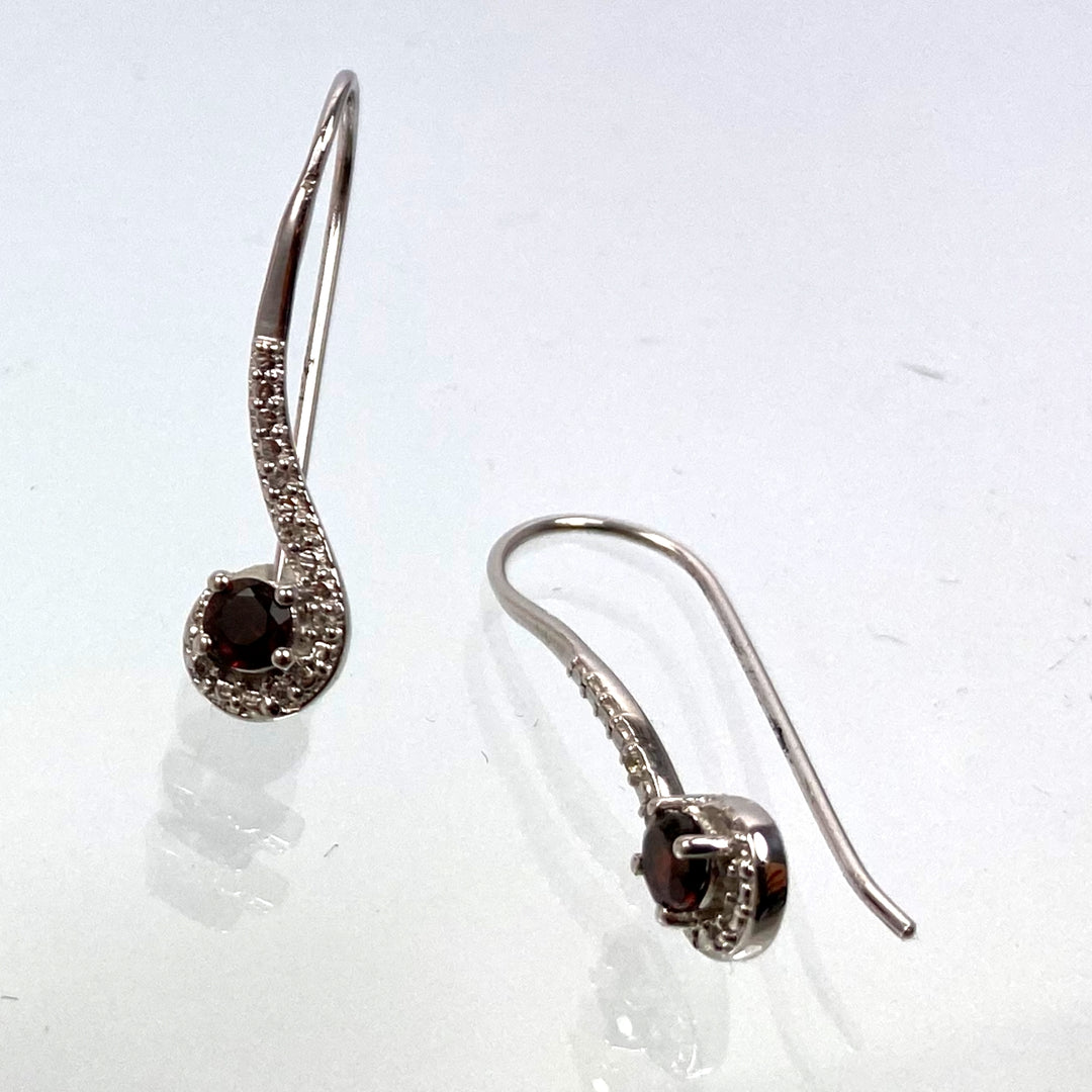 Rhodolite earrings