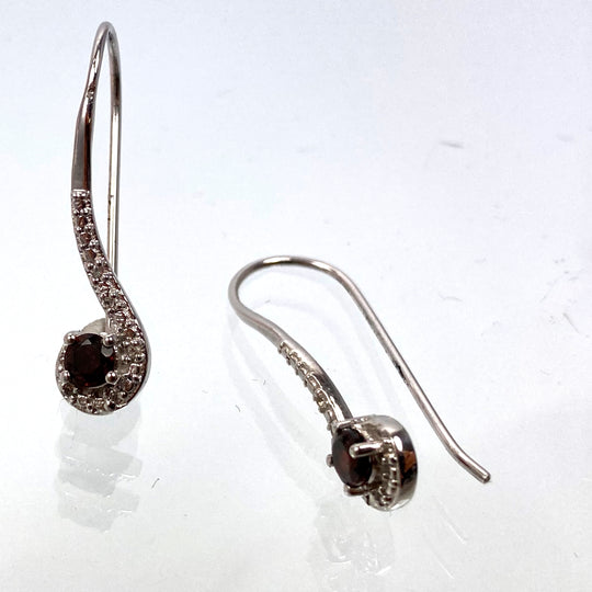 Rhodolite earrings