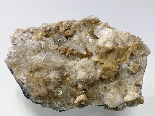 Whiteit, Bergkristall, Lazulith, Rapid Creek, Yukon, Kanada