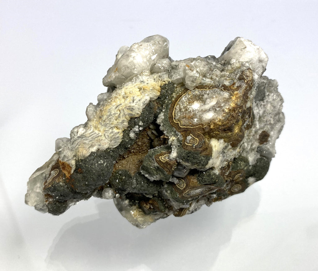 Calcite, zinc blende, barite, marcasite, Bleiberg, Carinthia, Austria