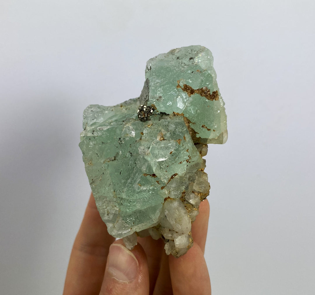 Fluorit, Pyrit, Kara Oba, Kasachstan