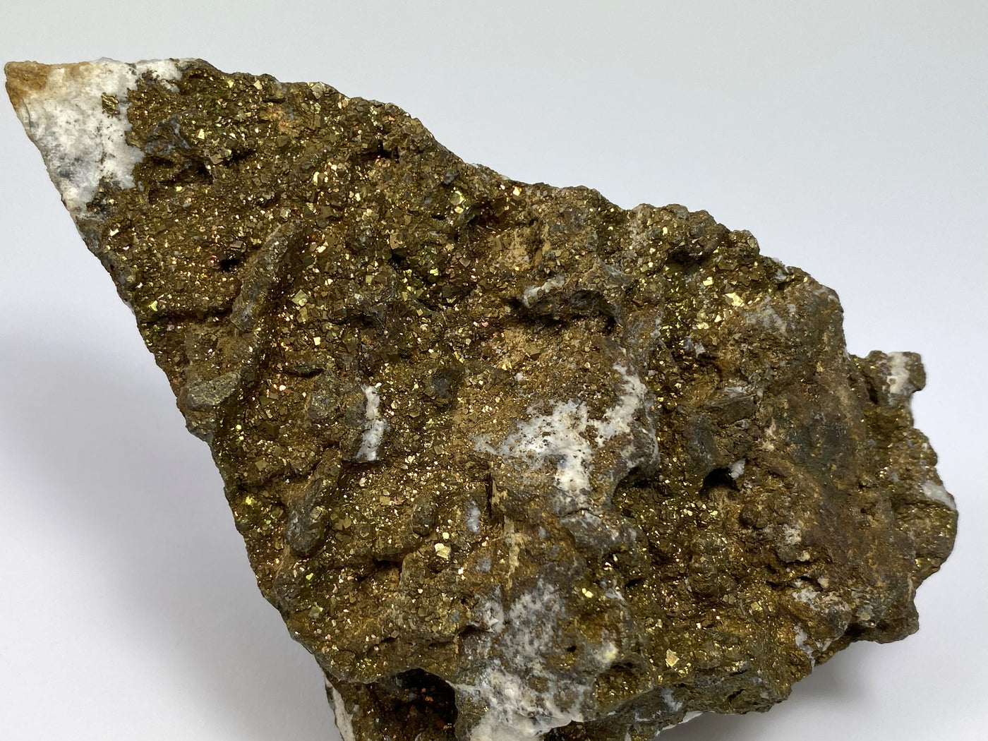Pyrit, Markasit auf Ankerit, Hüttenberg, Kärnten, Österreich
