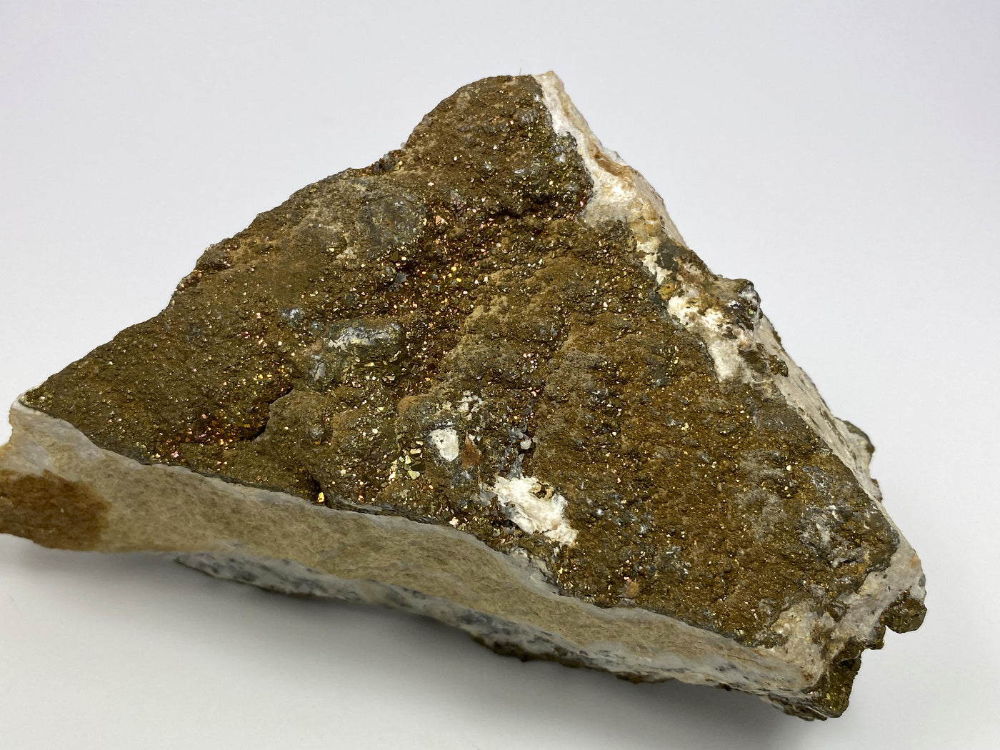 Pyrit, Markasit auf Ankerit, Hüttenberg, Kärnten, Österreich