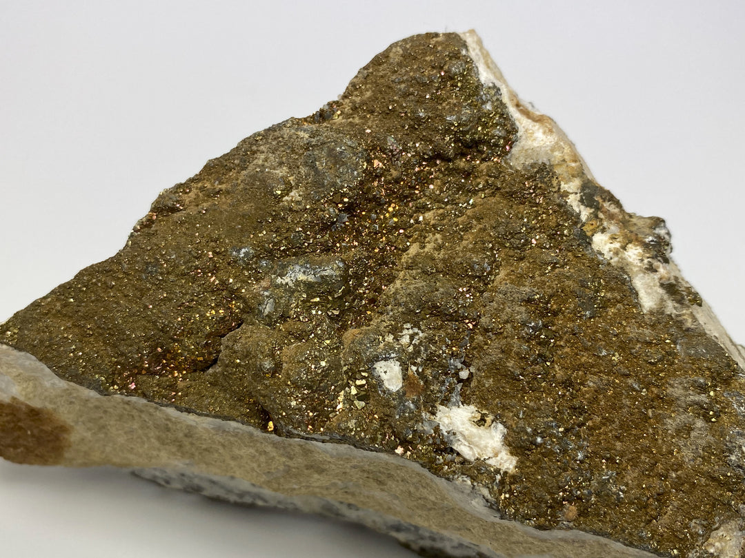 Pyrite, marcasite on anchorite, Hüttenberg, Carinthia, Austria