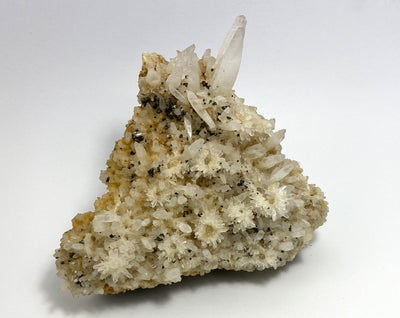 Rock crystal, pyrite, calcopyrite, Cavnic, Maramures, Romania