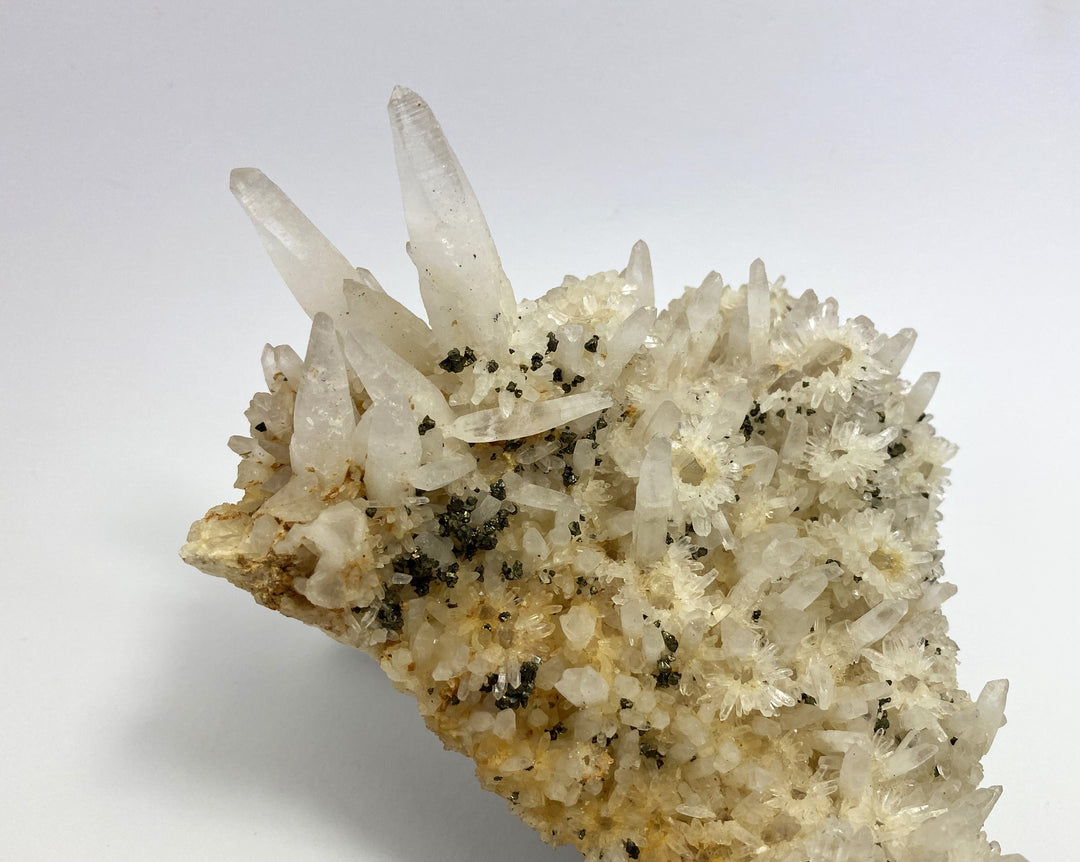 Bergkristall, Pyrit, Calcopyrit, Cavnic, Maramures, Rumänien
