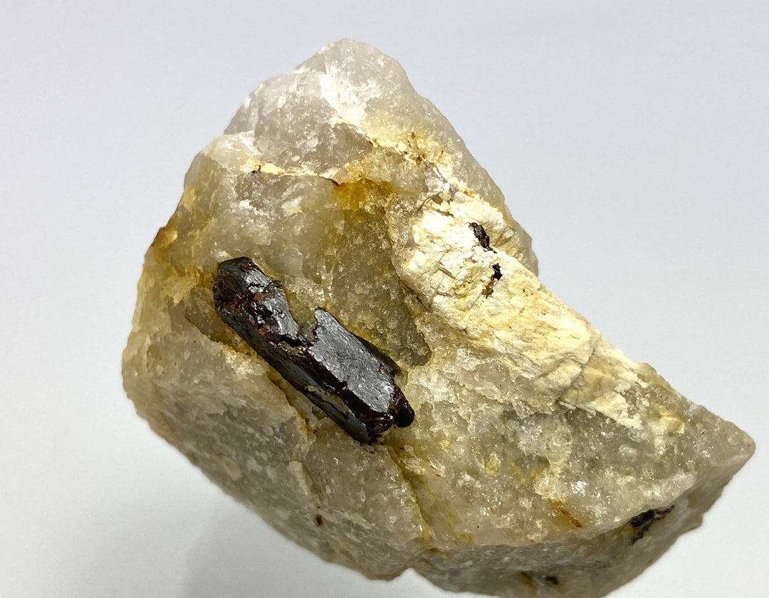 Rutile in quartz, Herzogberg, Modriach, Koralpe, Styria