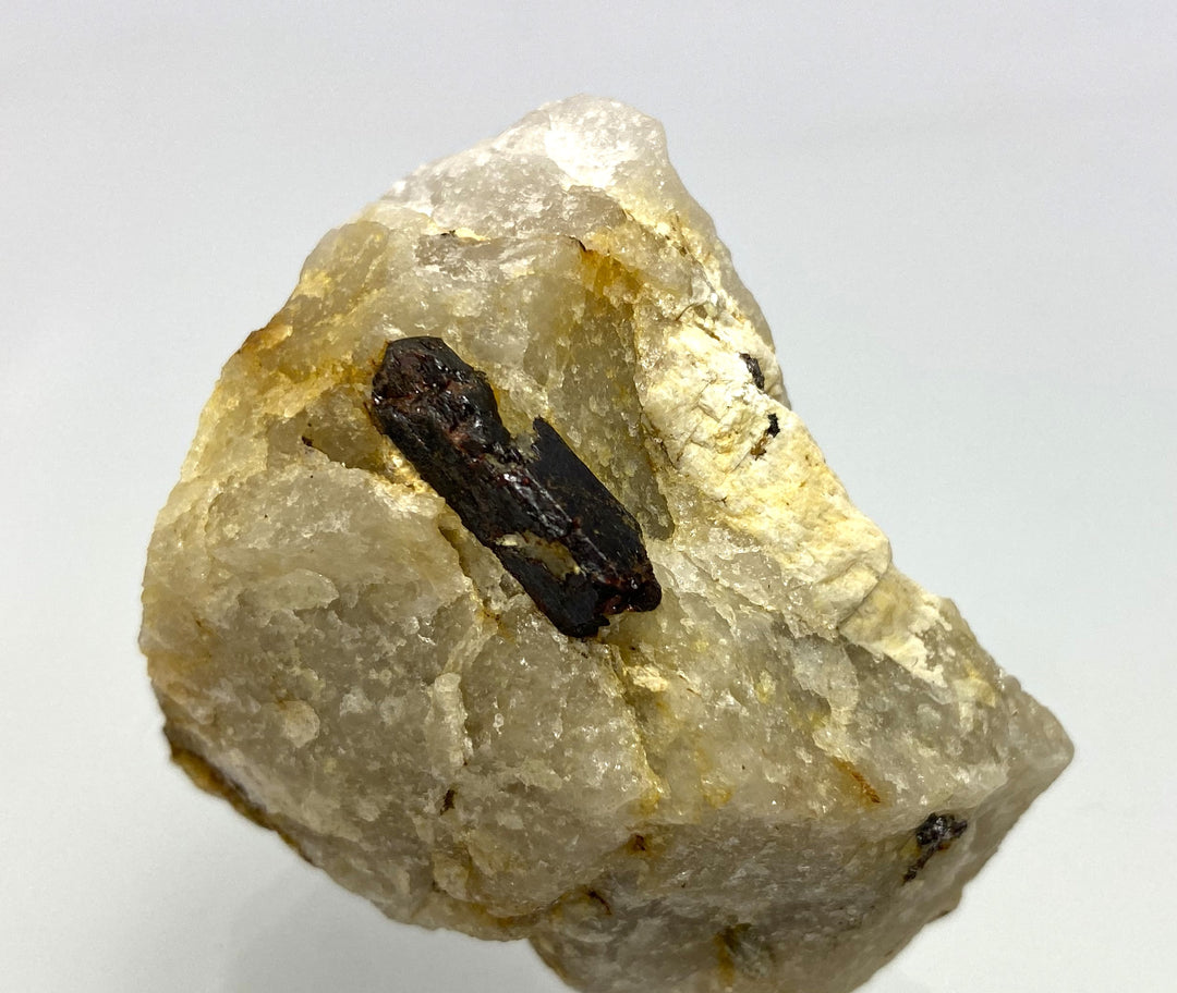 Rutile in quartz, Herzogberg, Modriach, Koralpe, Styria