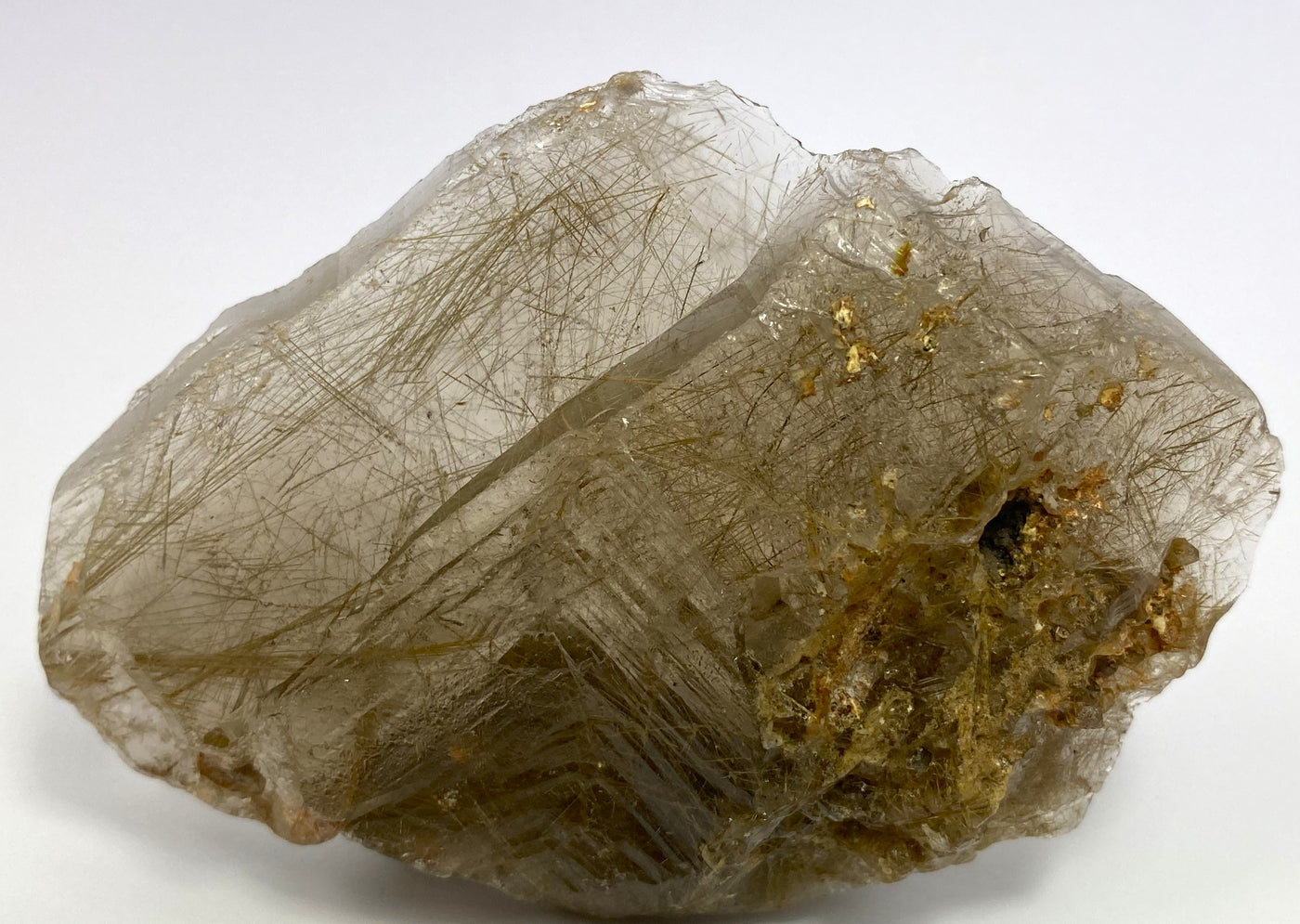 Smoky quartz rutile cut, Goias, Midwest, Brazil