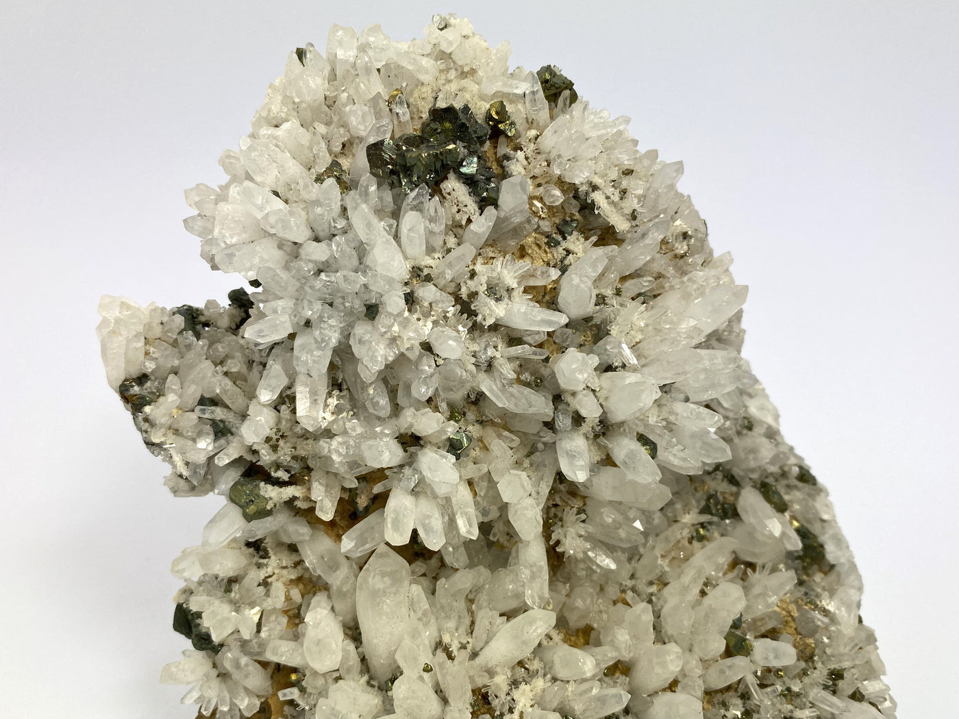 Calcopyrit, Bergkristall, Cavnic, Rumänien
