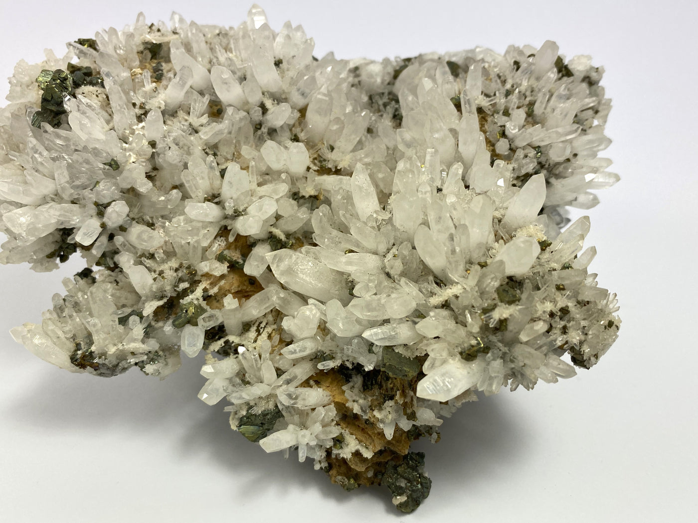 Calcopyrit, Bergkristall, Cavnic, Rumänien