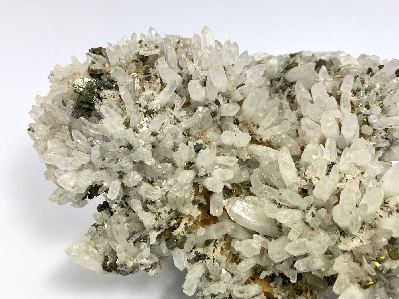 Calcopyrit, Bergkristall, Cavnic, Rumänien