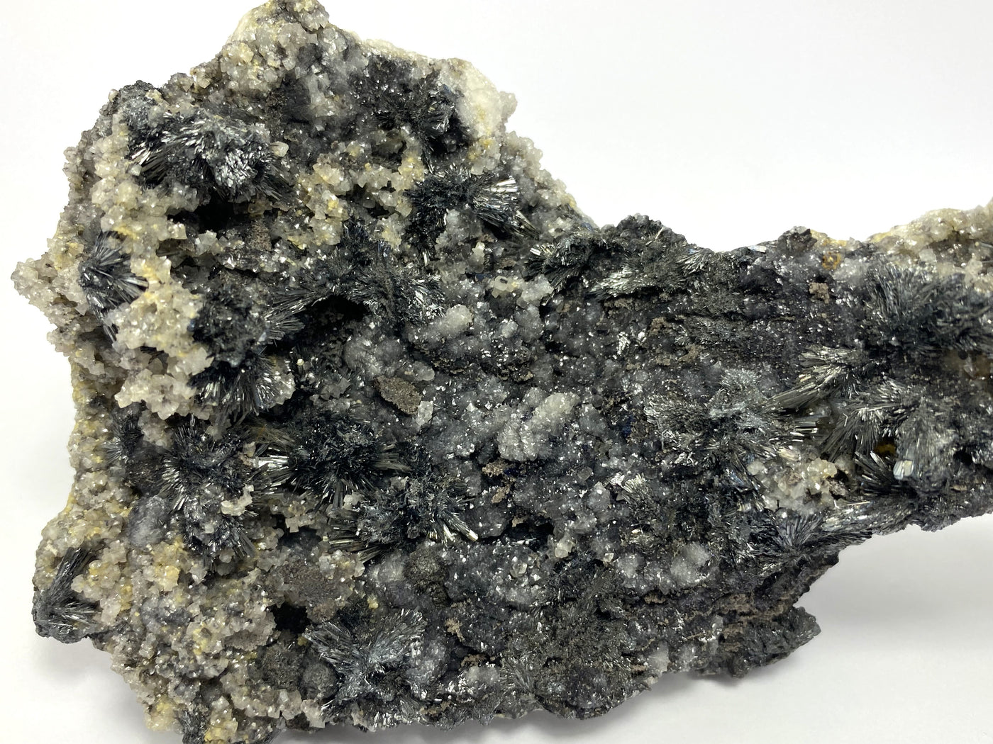 Antimonite, calcite, dolomite, Herja, Maramures, Romania