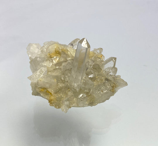 Bergkristall auf Dolomit, Talk, Oberdorf an der Laming, Steiermark, Österreich