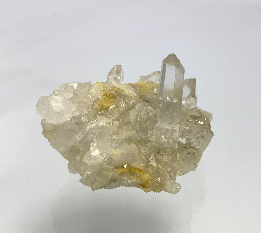 Rock crystal on dolomite, talc, Oberdorf an der Laming, Styria, Austria