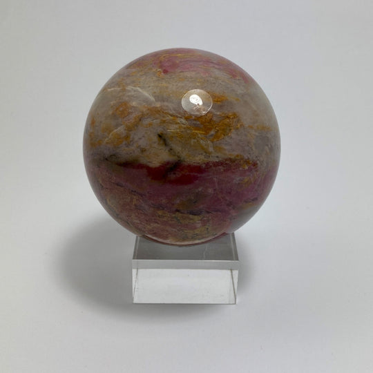 Stone ball silicified wood