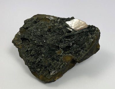 Heulandit auf Chalcedon, Nashik, Indien