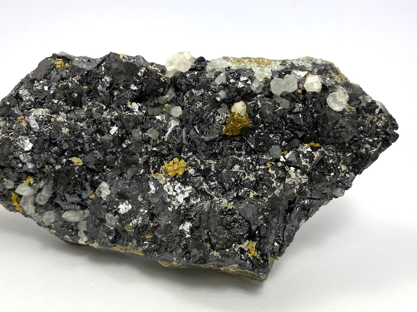 Sphalerite, calcopyrite, rock crystal, Herja, Maramures, Romania