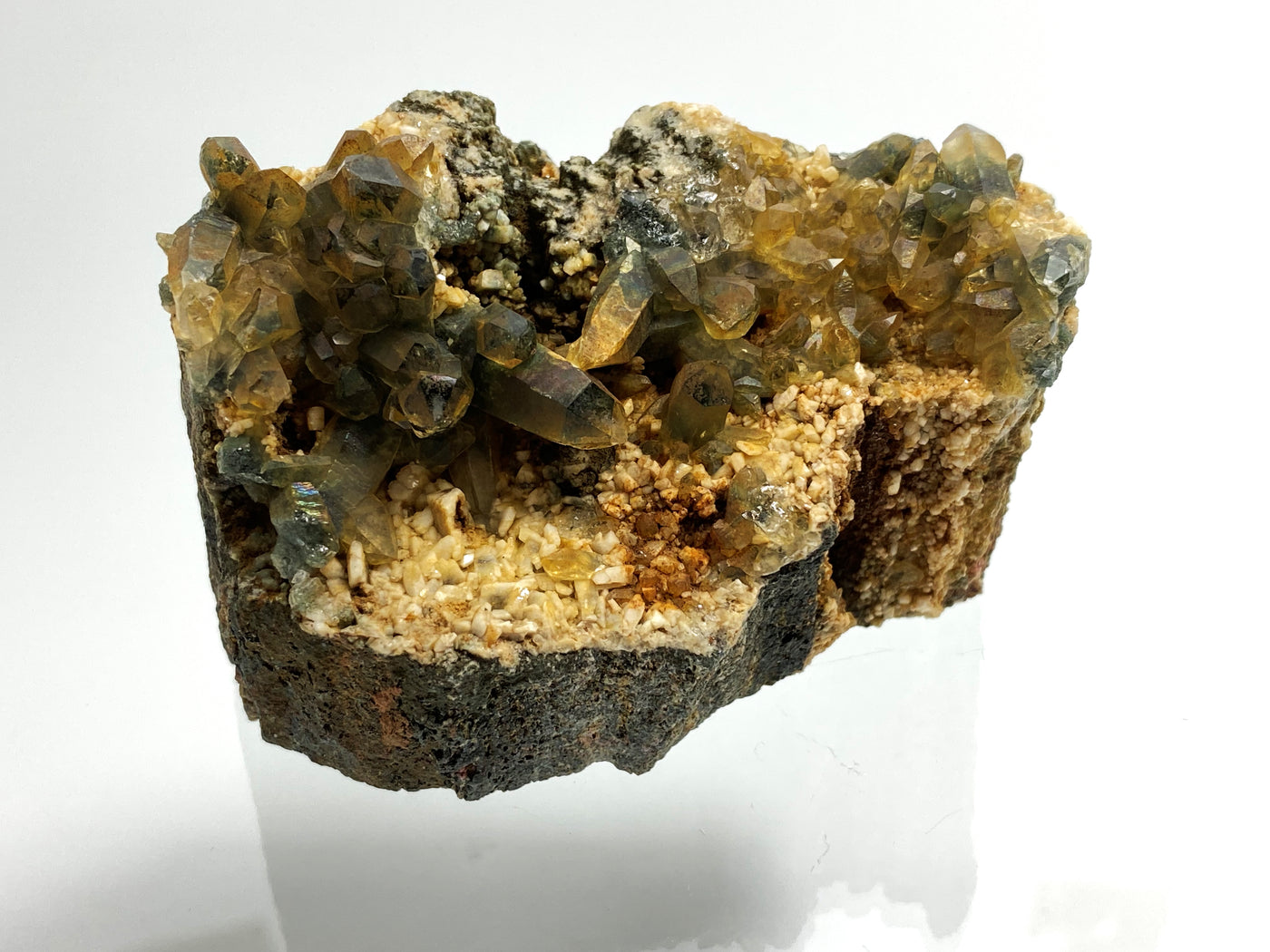 Bergkristall mit Chlorit, Periklin, Kruml, Rauris, Salzburg, Österreich