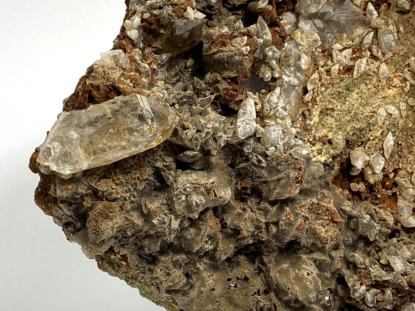 Rock Crystal, Calcite, Kruml, Rauris, Salzburg, Austria