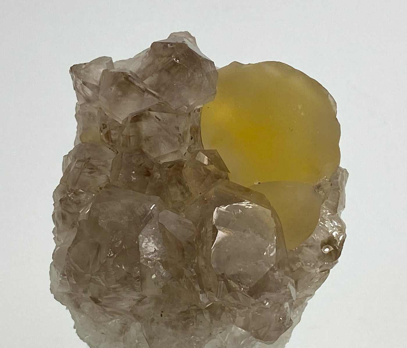 Fluorit, Rauchquarz, Thekadi, Madhya Pradesh, Indien