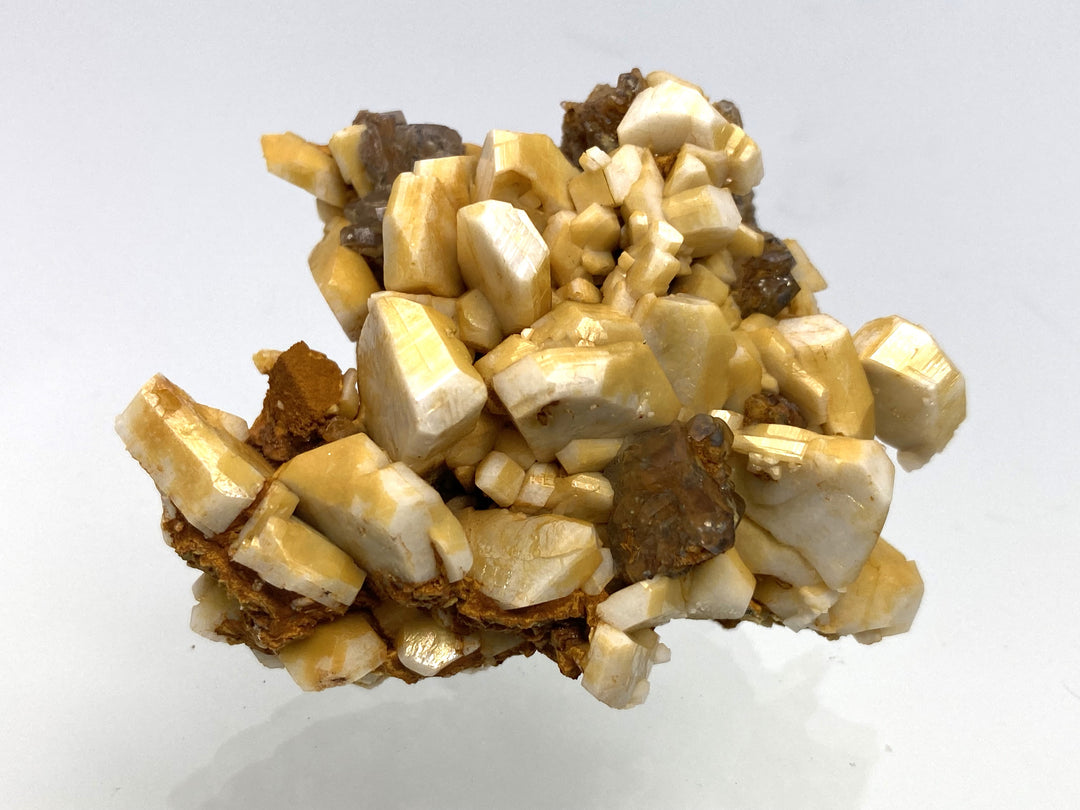 Pericline, Calcite, Limonite, Grieswies, Rauris, Salzburg, Austria