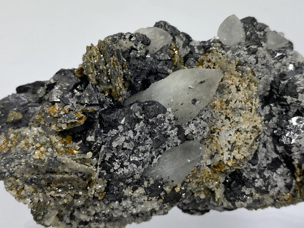 Sphalerit, Siderit, Bergkristall, Pyrrhotin, Calcit, Herja, Maramures, Rumänien