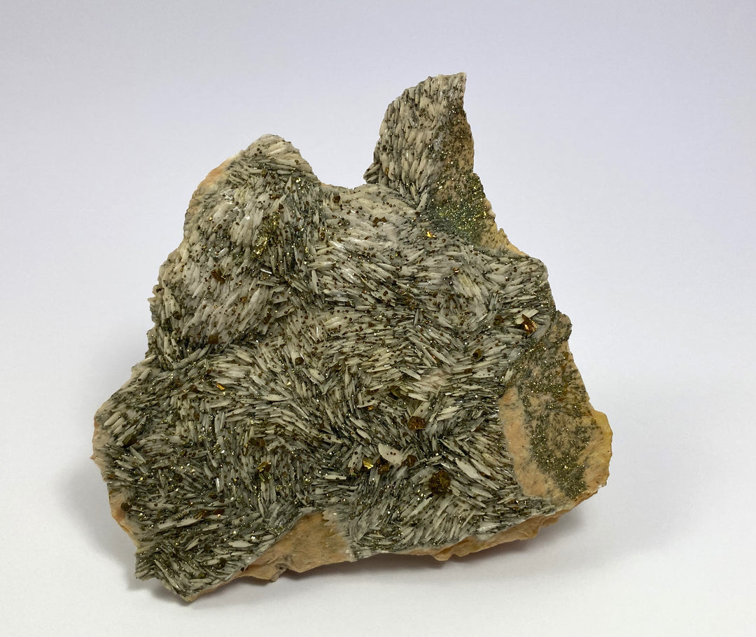 Baryt mit Calcopyrit, Schwerspatgrube Dreislar, Deutschland