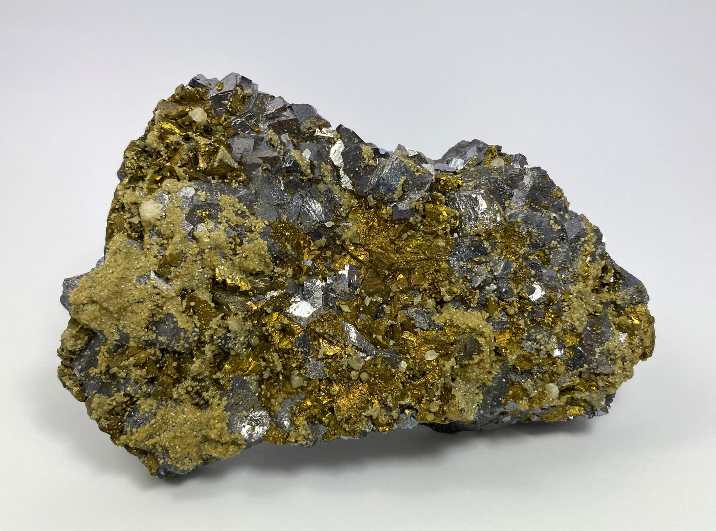 Calcopyrite, siderite, galena, calcite, Herja, Maramures, Romania